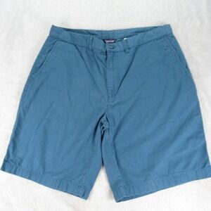 Patagonia Shorts Men 33 Sea Blue All Wear Organic Cotton Classic FlatFront Chino